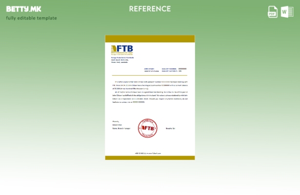 Модерен стил референтен шаблон на Камбоџа Foreigntradebank