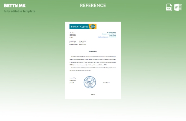 Модерен стил референтен шаблон на Кипарската банка на Кипар