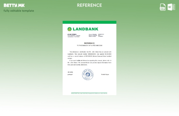 Модерен стил референтен шаблон на Филипинската земјена банка