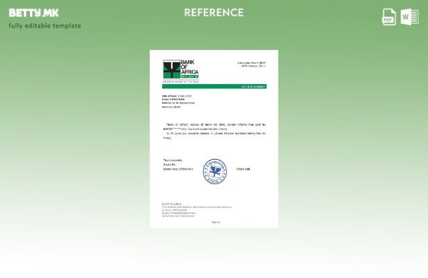 Модерен стил референтен шаблон Benin BankofAfrica