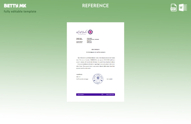 Референтен шаблон за банка во модерен стил Иран Замин