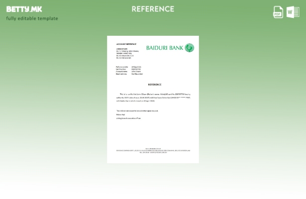 Референтен шаблон за затворање банка во модерен стил Брунеи Бајдури