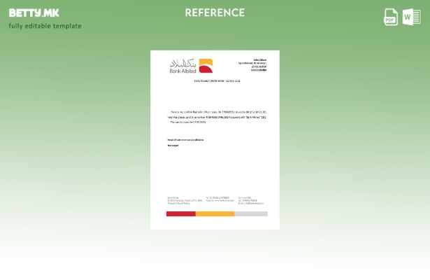 Референтен шаблон за затворање банка во модерен стил Саудиска Арабија Албилад