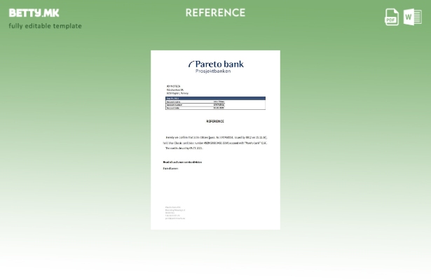 Референтен шаблон за затворање во модерен стил Норвешка Парето