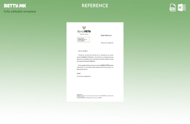 Референтен шаблон за затворање во модерен стил Angola Bancoyetu