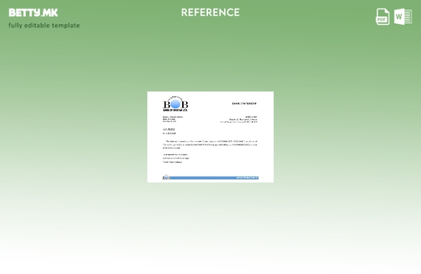 Референтен шаблон за затворање на Банката на Бутан во модерен стил