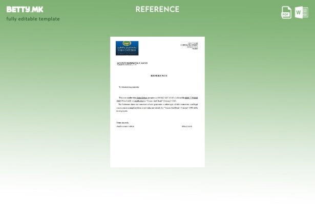 Референтен шаблон за затворање на Банката на Заливот Јемен во модерен стил
