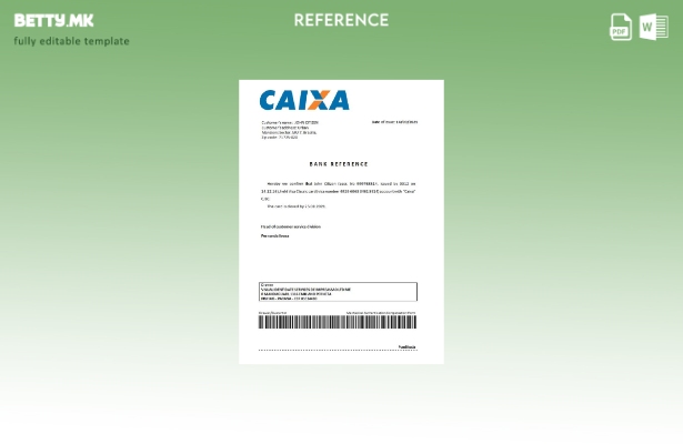 Референтен шаблон за затворање на Бразил Caixabank во модерен стил