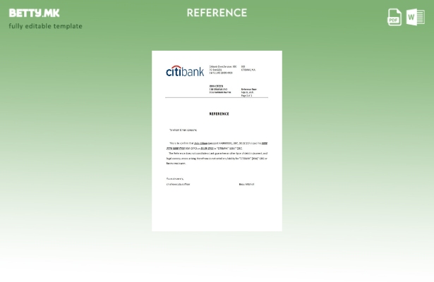 Референтен шаблон за затворање на Ситибанк во модерен стил на САД