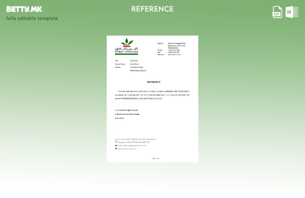 Референтен шаблон за затворање на банка во модерен стил Мароко Кредит Агрикол