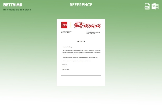 Референтен шаблон за затворање на банката Велс Фарго во модерен стил на САД