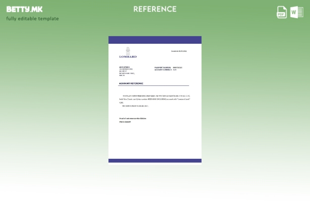 Референтен шаблон за затворање на банката Малта Ломбард во модерен стил