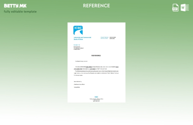 Референтен шаблон за затворање на индустриска и трговска банка во модерен стил