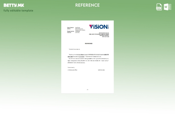 Референтен шаблон за затворање на парагвајски визија во модерен стил