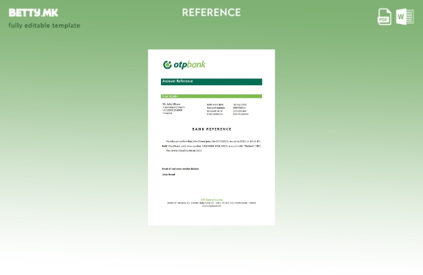 Референтен шаблон за затворање на Croatia Otpbank во модерен стил