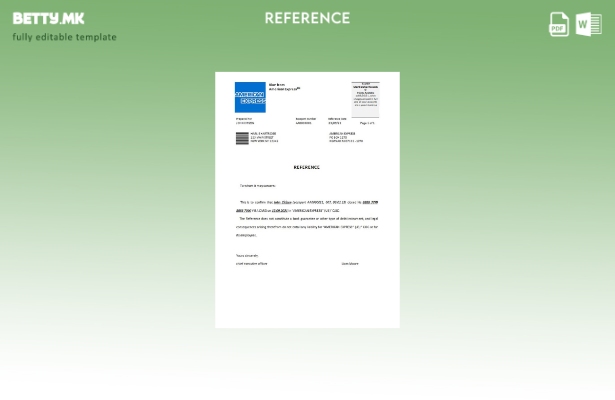 Референтен шаблон за затворање со модерен стил на USA American Express