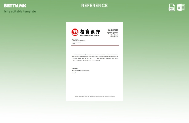 Референтен шаблон за затворање со модерен стил China Merchants