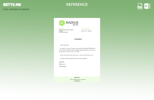 Референтен шаблон за затворање со радиус во модерен стил на САД