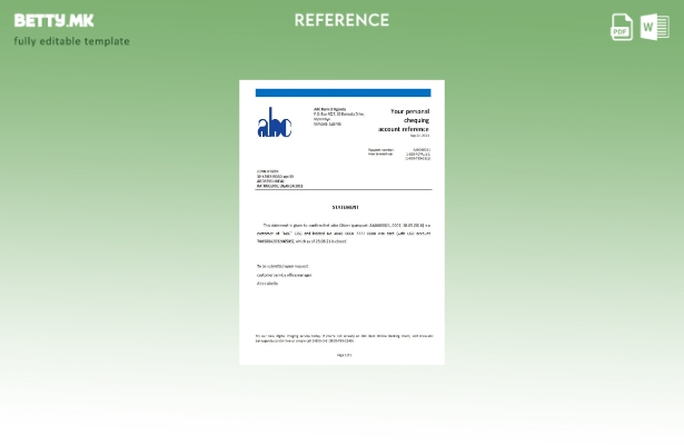 Референтен шаблон за затворање ABC во модерен стил на Уганда