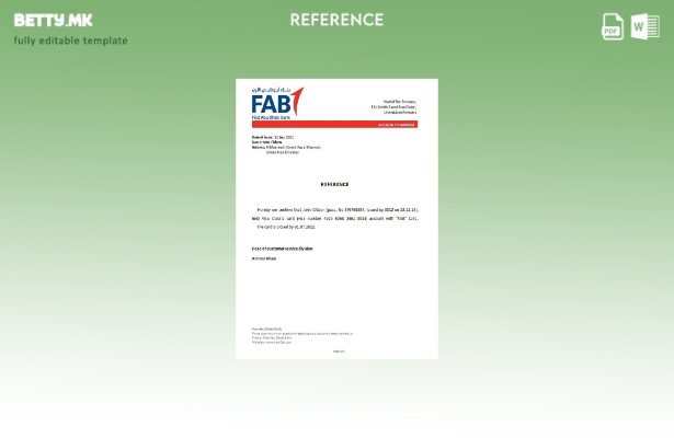 Референтен шаблон за затворање FAB во модерен стил на ОАЕ