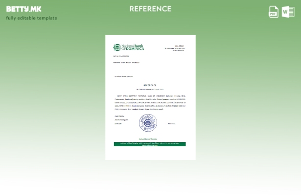 Референтен шаблон за модерен стил Доминика Народната банка на Доминика