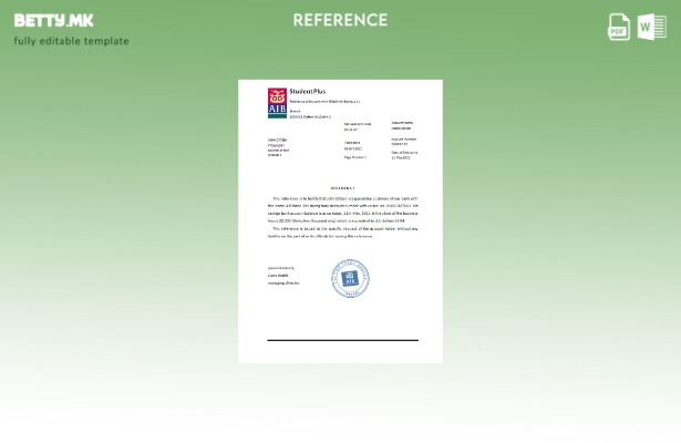 Референтен шаблон за модерен стил Ирска AIB