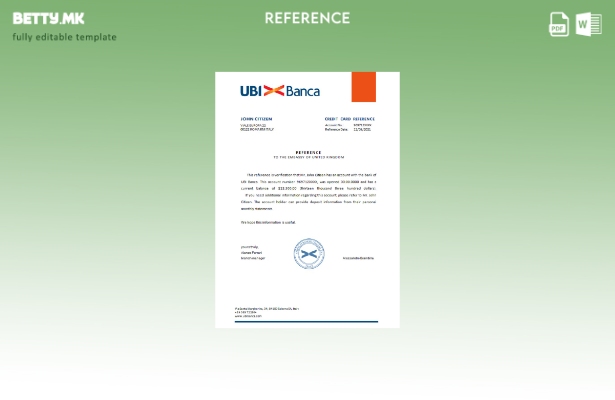 Референтен шаблон за модерен стил Италија Ubi Banca