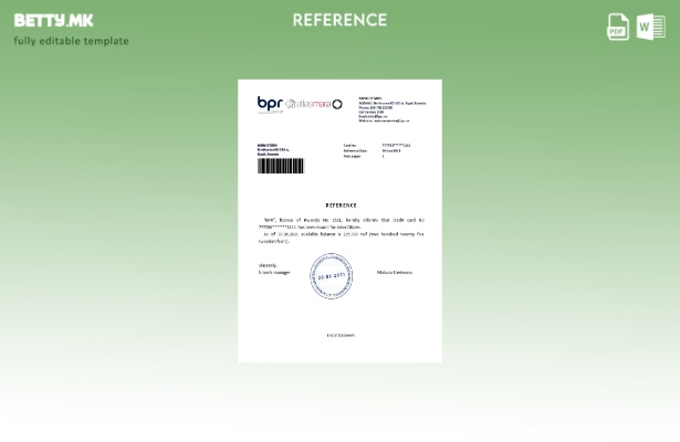 Референтен шаблон за модерен стил Руанда BPR