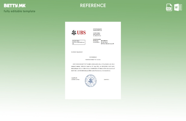 Референтен шаблон за модерен стил на Швајцарија UBS