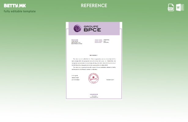 Референтен шаблон за модерен стил France Groupe BPCE