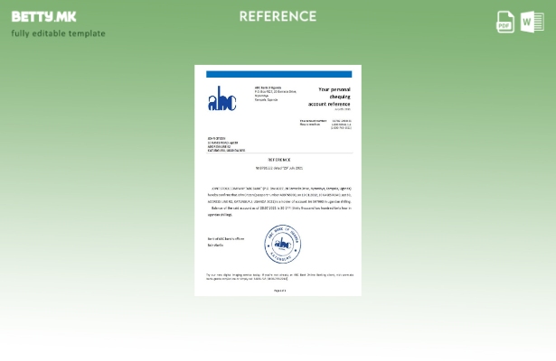 Референтен шаблон за ABC во модерен стил на Уганда