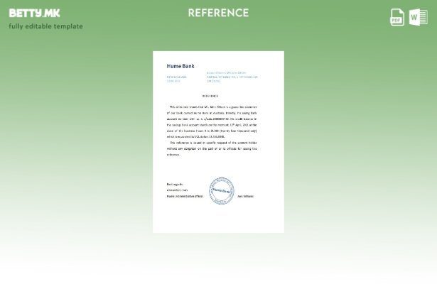 Референтен шаблон на Австралија Хјум во модерен стил