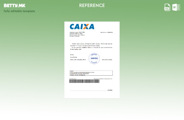 Референтен шаблон на Бразил Caixabank во модерен стил