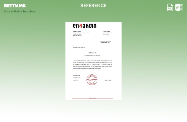 Референтен шаблон на банката Џорџија Либерти во модерен стил