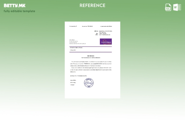 Референтен шаблон на банката Лаос Индокина во модерен стил