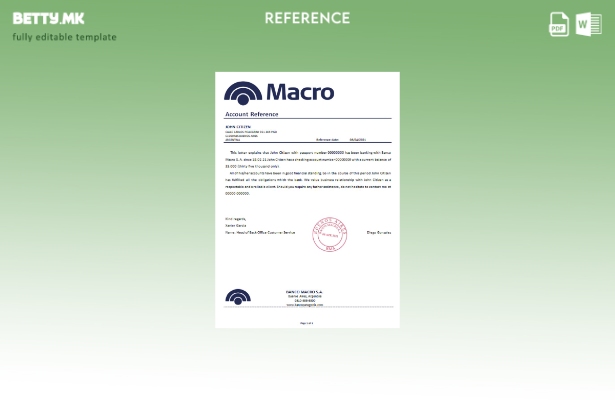 Референтен шаблон со модерен стил Argentina Banco Macro