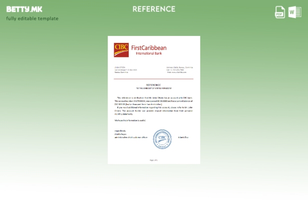 модерен стил Доминика CIBC референтен шаблон