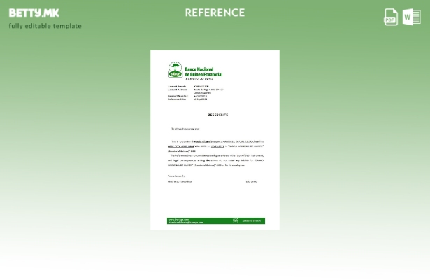 модерен стил Екваторијална Гвинеја Референтен шаблон за затворање на Народната б