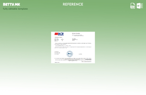 модерен стил Костарика Референтен шаблон на Банката на Костарика