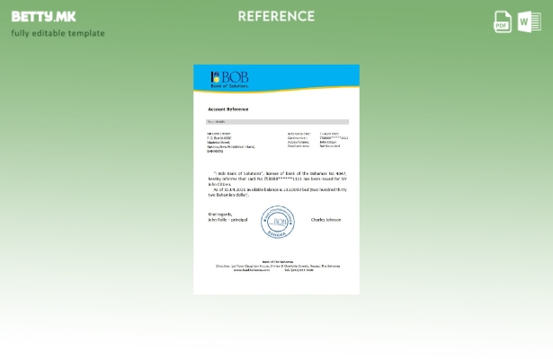 модерен стил Референтен шаблон на Бахамите I Боб банка на решенија