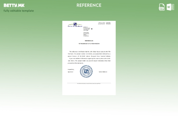 модерен стил на САД за референтен шаблон за петтата трета банка