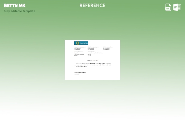 референтен шаблон за затворање во модерен стил Казахстан Qazkom