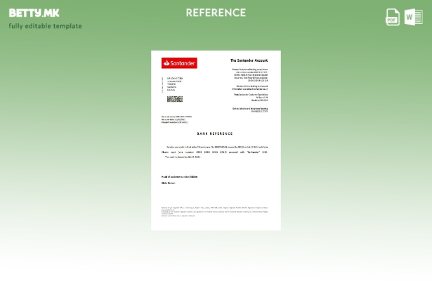 референтен шаблон за затворање модерен стил Обединетото Кралство Сантандер