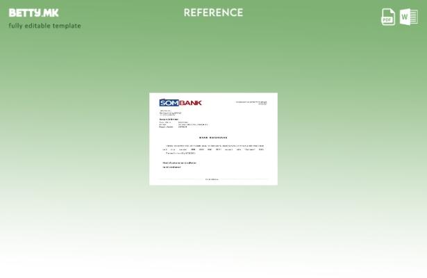 референтен шаблон за затворање модерен стил на Somalia Sombank