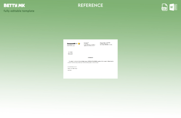 референтен шаблон за затворање на Австралија Комонвелт во модерен стил