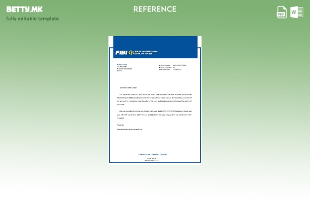 референтен шаблон за затворање на Израел ФИБИ во модерен стил