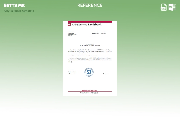 референтен шаблон за модерен стил Данска Arbejdernes Landsbank