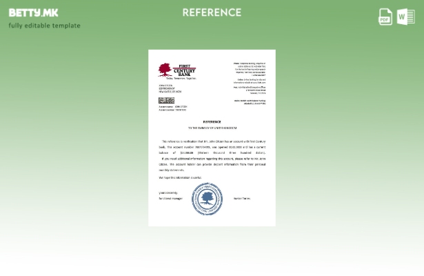 референтен шаблон за модерен стил USA First Century