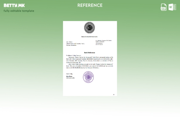 референтен шаблон за модерен стил Venezuela Banco Central de Venezuela