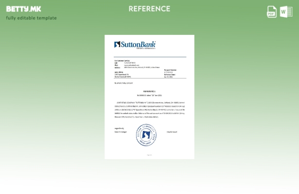 референтен шаблон на САД Сатон во модерен стил